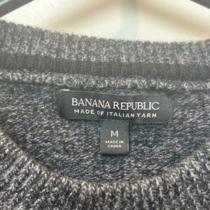 Banana Republic Men's Dark Charcoal Heather Crewneck Sweater(M)